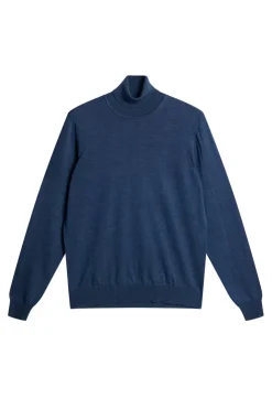 Knitwear|Tops<J.Lindeberg Kaden Merino Turtle Neck KeyLargoMelange