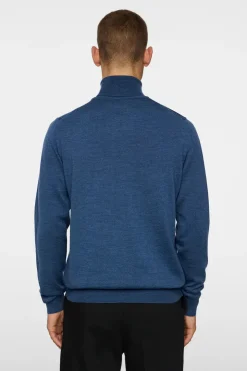Knitwear|Tops<J.Lindeberg Kaden Merino Turtle Neck KeyLargoMelange