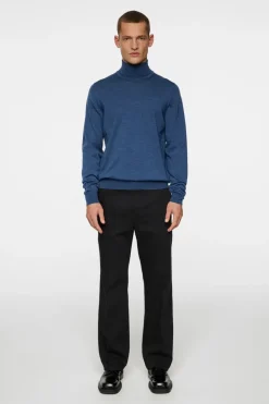 Knitwear|Tops<J.Lindeberg Kaden Merino Turtle Neck KeyLargoMelange