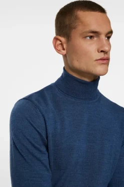 Knitwear|Tops<J.Lindeberg Kaden Merino Turtle Neck KeyLargoMelange