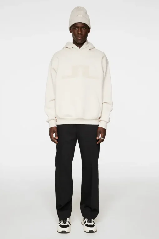 Après Ski<J.Lindeberg Karson Graphic Hoodie Moonbeam