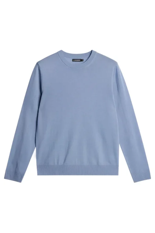 Knitwear|Tops<J.Lindeberg Keane Light Merino Crew Neck RainWashed
