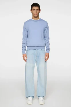 Knitwear|Tops<J.Lindeberg Keane Light Merino Crew Neck RainWashed