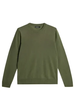 Knitwear|Tops<J.Lindeberg Keane Light Merino Crew Neck Olivine