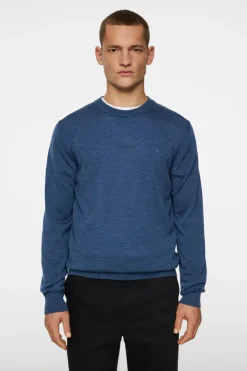 Knitwear|Tops<J.Lindeberg Keane Merino Crew Neck KeyLargoMelange