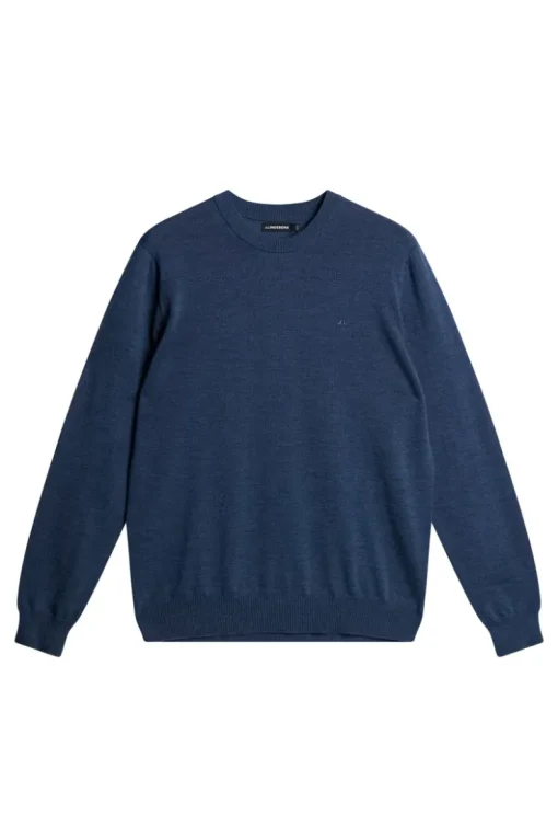 Knitwear|Tops<J.Lindeberg Keane Merino Crew Neck KeyLargoMelange