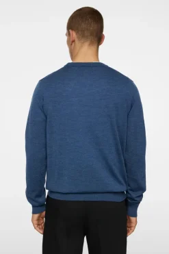 Knitwear|Tops<J.Lindeberg Keane Merino Crew Neck KeyLargoMelange