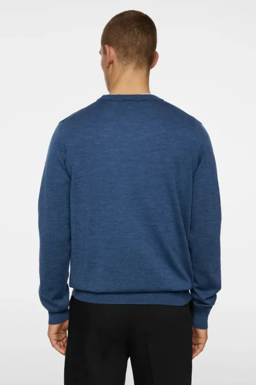 Knitwear|Tops<J.Lindeberg Keane Merino Crew Neck KeyLargoMelange