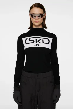 Ski|Knitwear<J.Lindeberg Kelby Knitted Sweater Black