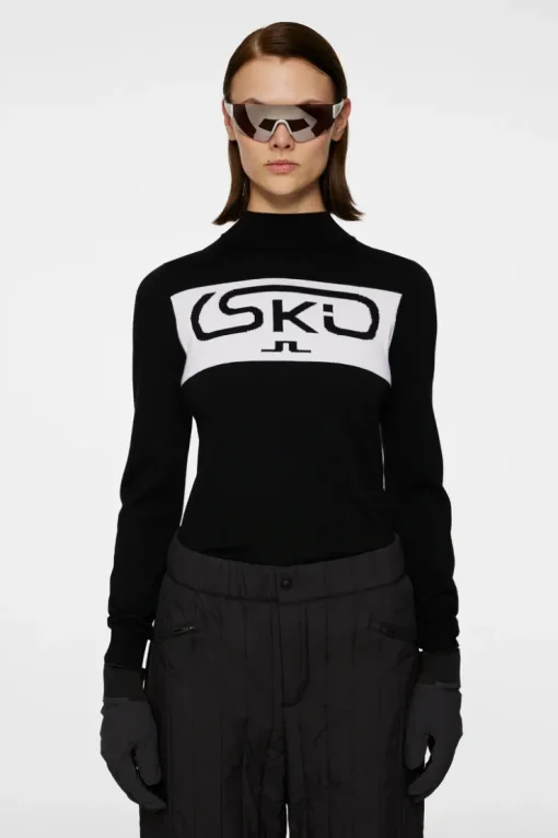 Ski|Knitwear<J.Lindeberg Kelby Knitted Sweater Black