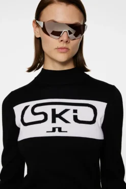 Ski|Knitwear<J.Lindeberg Kelby Knitted Sweater Black