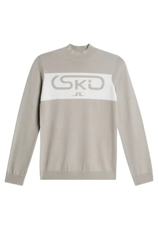 Ski|Tops<J.Lindeberg Kelby Knitted Sweater Moonbeam