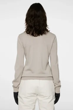 Ski|Tops<J.Lindeberg Kelby Knitted Sweater Moonbeam