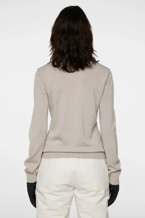 Ski|Tops<J.Lindeberg Kelby Knitted Sweater Moonbeam