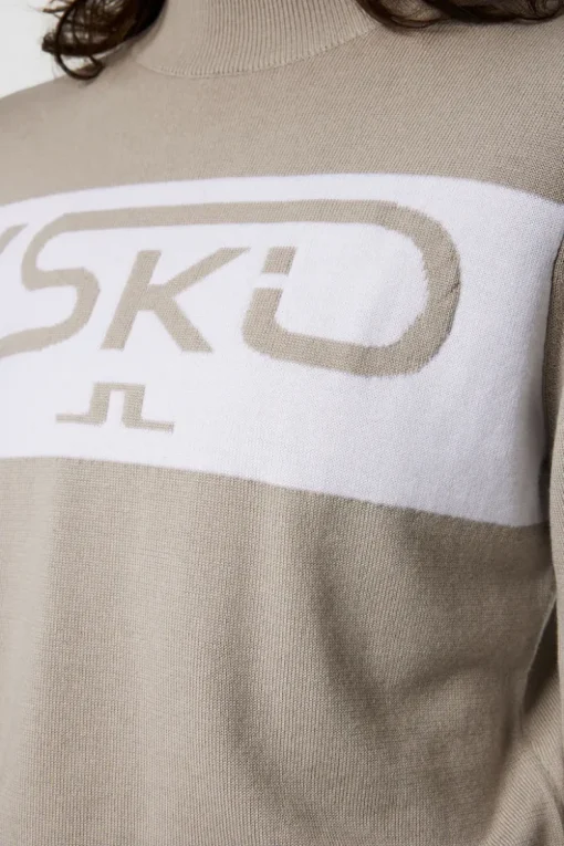 Ski|Tops<J.Lindeberg Kelby Knitted Sweater Moonbeam