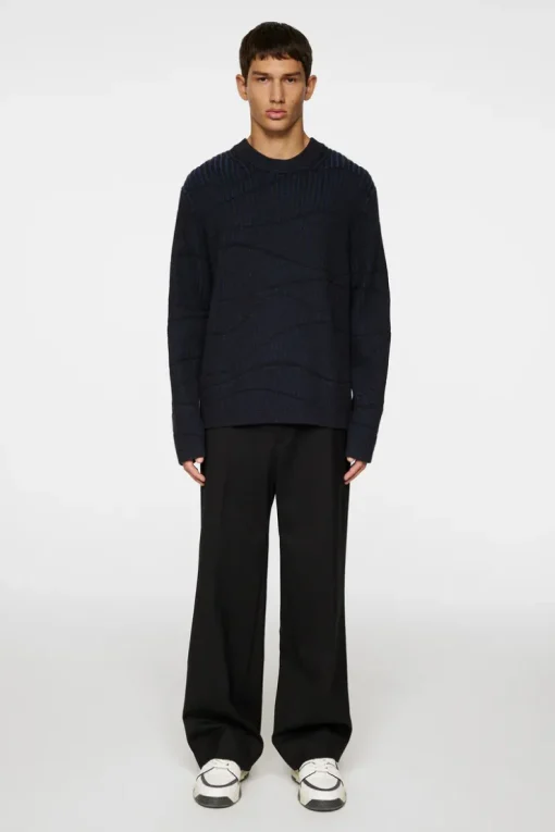 Knitwear|Tops<J.Lindeberg Ken Resonance Jacquard Crew KeyLargo