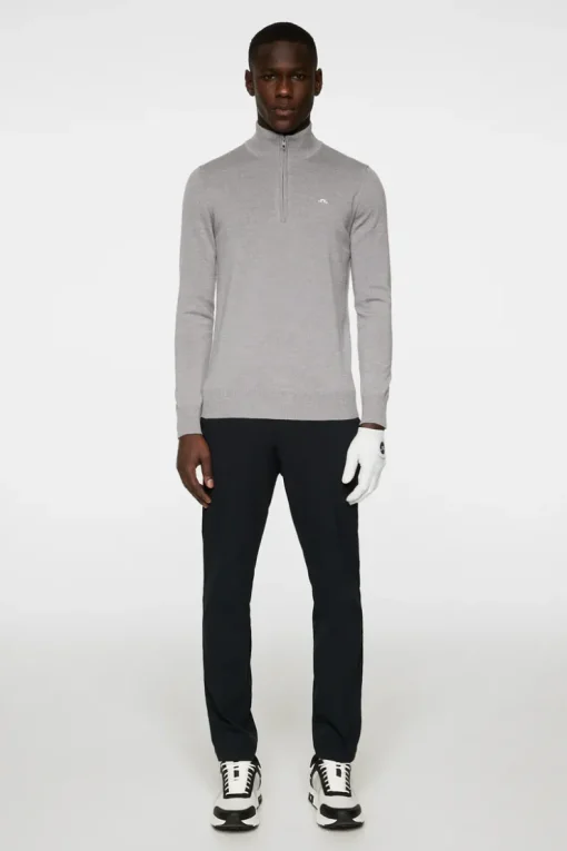 Golf|Knitwear<J.Lindeberg Kian Knitted Sweater GreyMelange