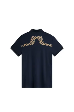 Golf|Polo Shirts<J.Lindeberg KV Print Polo TourTigerBrownM