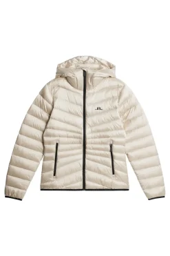 Jackets|Active<J.Lindeberg Lara Light Down Hood Moonbeam