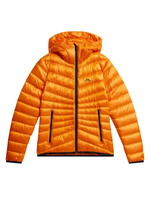 Jackets|Active<J.Lindeberg Lara Light Down Hood PersimmonOrange