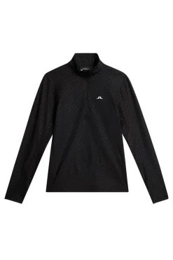 Golf|Base & Mid Layers<J.Lindeberg Lauryn Quarter Zip Mid Layer Black