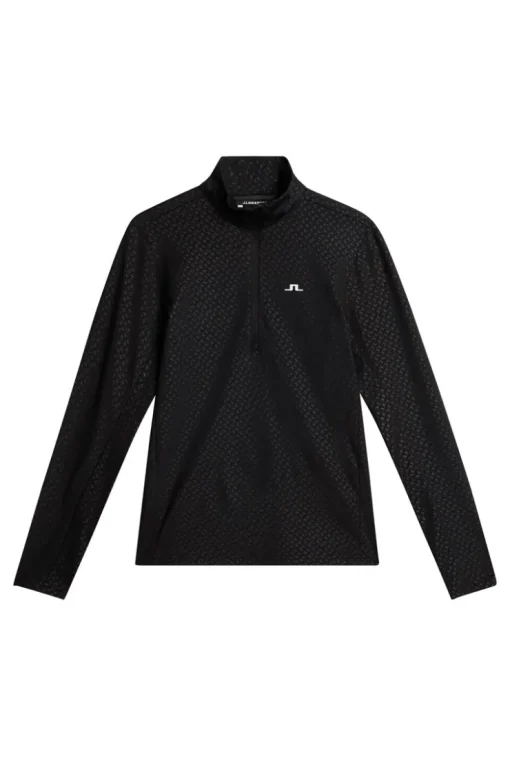 Golf|Base & Mid Layers<J.Lindeberg Lauryn Quarter Zip Mid Layer Black