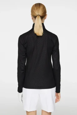 Golf|Base & Mid Layers<J.Lindeberg Lauryn Quarter Zip Mid Layer Black