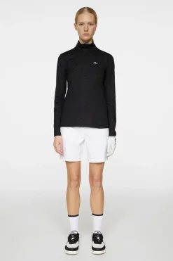 Golf|Base & Mid Layers<J.Lindeberg Lauryn Quarter Zip Mid Layer Black