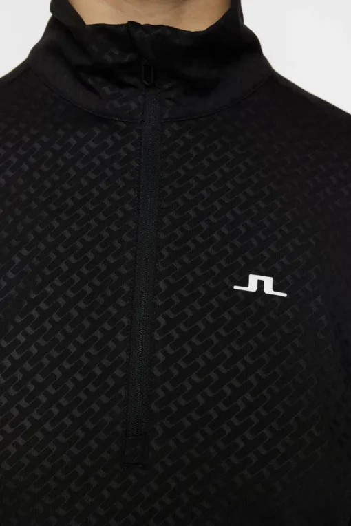 Golf|Base & Mid Layers<J.Lindeberg Lauryn Quarter Zip Mid Layer Black