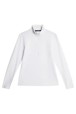 Golf|Base & Mid Layers<J.Lindeberg Lauryn Quarter Zip Mid Layer White