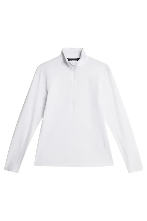 Golf|Base & Mid Layers<J.Lindeberg Lauryn Quarter Zip Mid Layer White