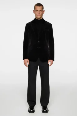 Suits & Tailoring|Blazers<J.Lindeberg Lenny S Velvet Blazer Black