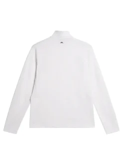 Golf|Base & Mid Layers<J.Lindeberg Leon Quarter Zip Mid Layer White