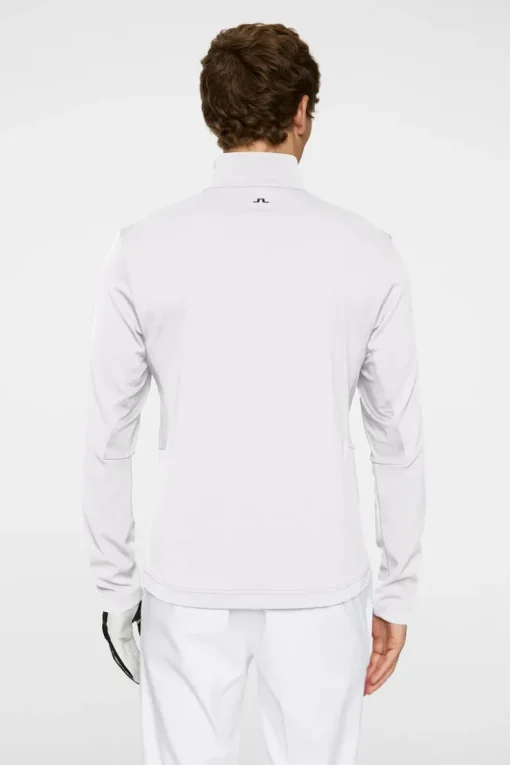 Golf|Base & Mid Layers<J.Lindeberg Leon Quarter Zip Mid Layer White