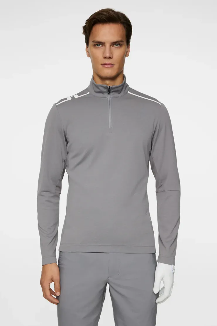 Golf|Base & Mid Layers<J.Lindeberg Leon Quarter Zip Mid Layer NightOwl