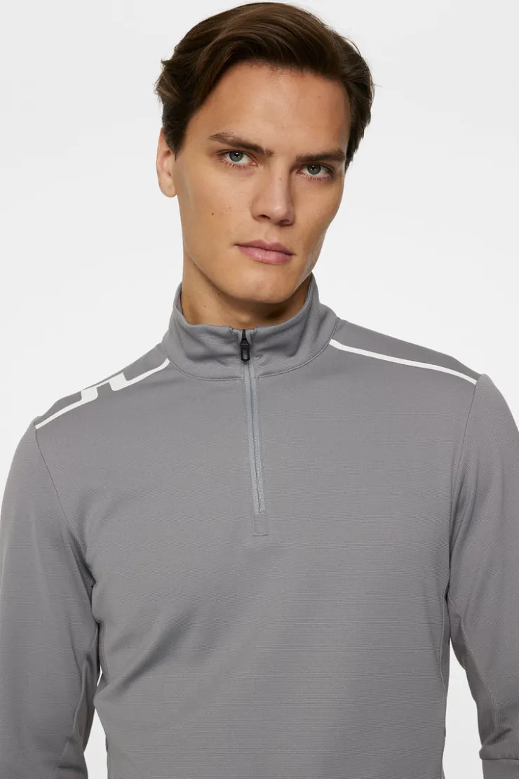 Golf|Base & Mid Layers<J.Lindeberg Leon Quarter Zip Mid Layer NightOwl