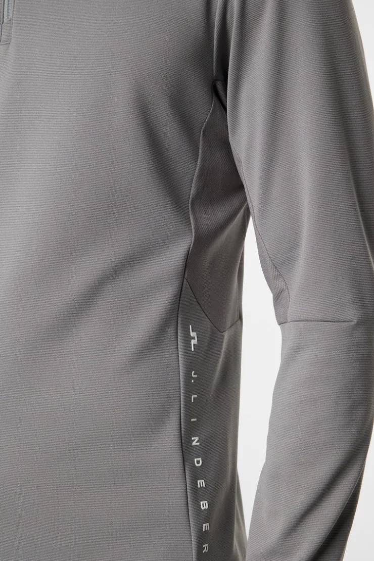 Golf|Base & Mid Layers<J.Lindeberg Leon Quarter Zip Mid Layer NightOwl