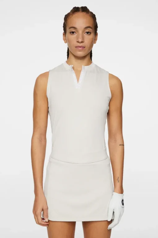 Golf|Tanks<J.Lindeberg Leya Sleeveless Top Moonbeam
