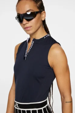 Golf|Tanks<J.Lindeberg Leya Sleeveless Top JLNavy