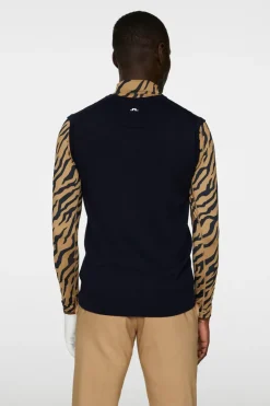 Golf|Knitwear<J.Lindeberg Liam Knitted Vest JLNavy