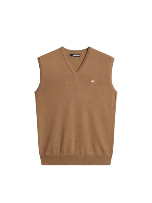 Golf|Knitwear<J.Lindeberg Liam Knitted Vest TigersEye