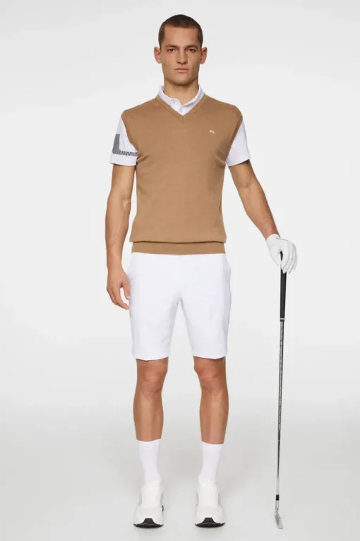 Golf|Knitwear<J.Lindeberg Liam Knitted Vest TigersEye