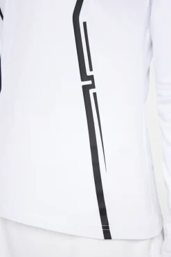 Golf|Base & Mid Layers<J.Lindeberg Lina Quarter Zip Mid Layer White