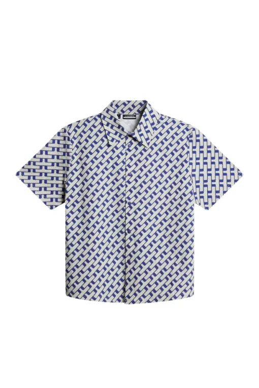 Golf|Tops<J.Lindeberg Linda Printed Shirt TourGeoMoonbeamM