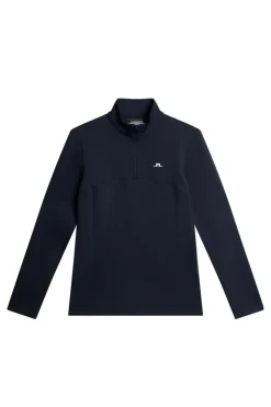 Golf|Base & Mid Layers<J.Lindeberg Lorelei Quarter Zip Mid Layer JLNavy