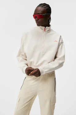 Base & Mid Layers|Outdoor<J.Lindeberg Lucia Zip Mock Neck BeigeMelange