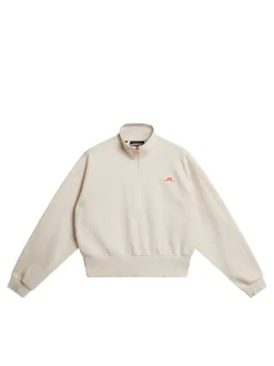 Base & Mid Layers|Outdoor<J.Lindeberg Lucia Zip Mock Neck BeigeMelange