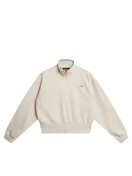 Base & Mid Layers|Outdoor<J.Lindeberg Lucia Zip Mock Neck BeigeMelange