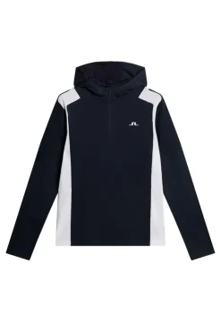 Base & Mid Layers<J.Lindeberg Lukas Quarter Zip Hood JLNavy