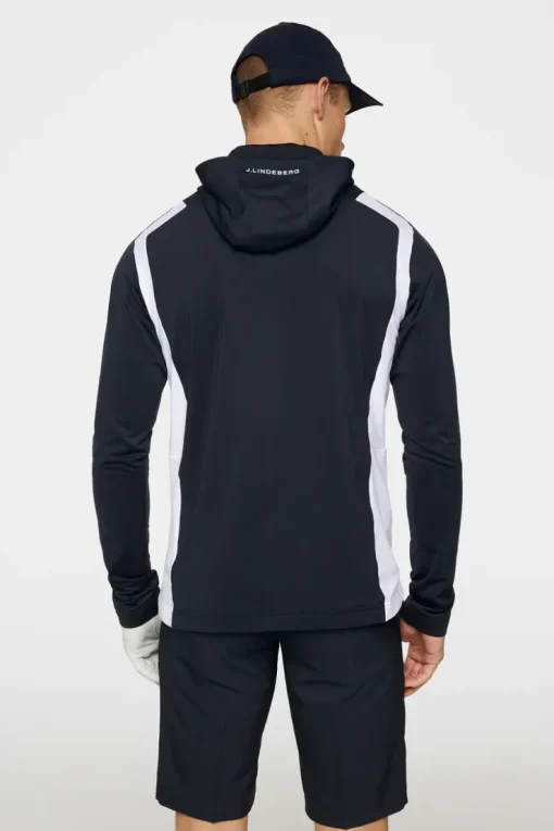 Base & Mid Layers<J.Lindeberg Lukas Quarter Zip Hood JLNavy